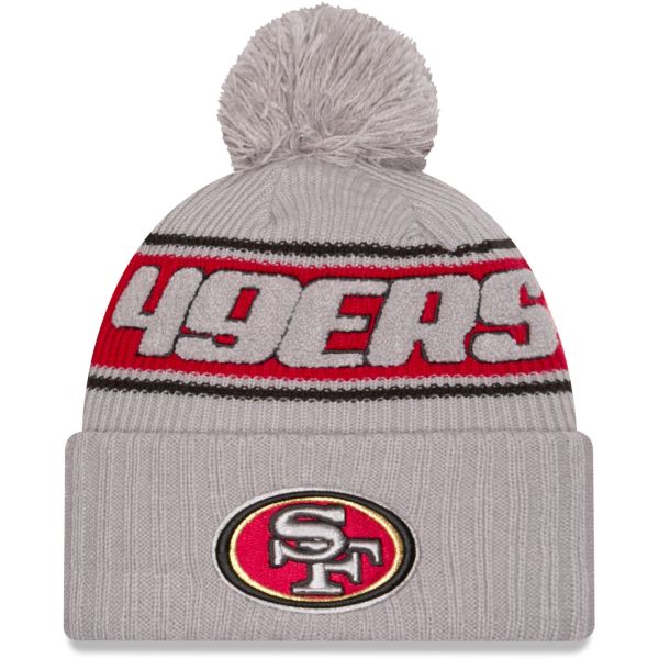 New Era NFL SIDELINE Winter Mütze San Francisco 49ers grau