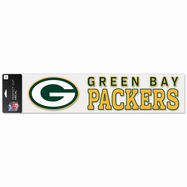 NFL Perfect Cut XXL Aufkleber 10x40cm Green Bay Packers