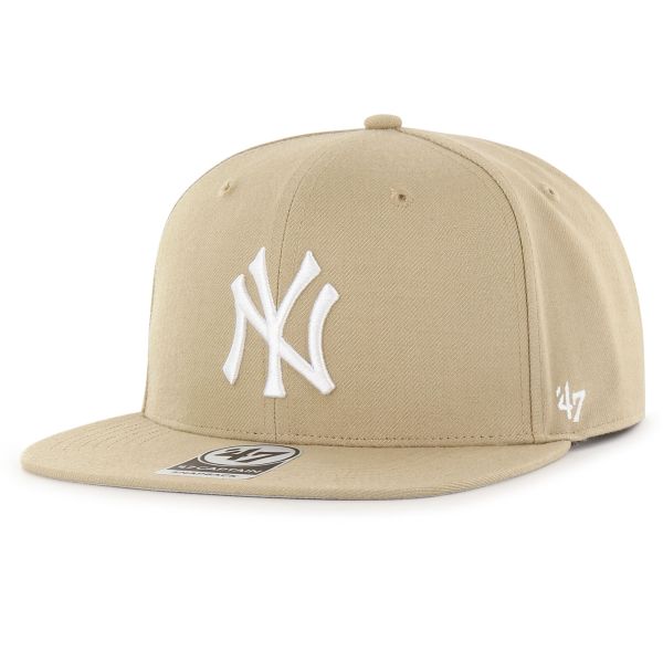 47 Brand Snapback Cap - NO SHOT New York Yankees khaki