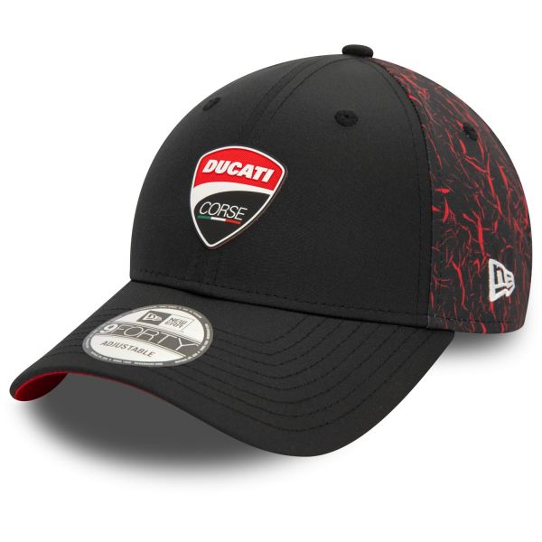 New Era 9Forty Strapback Cap - DUCATI MOTOR crinkle print