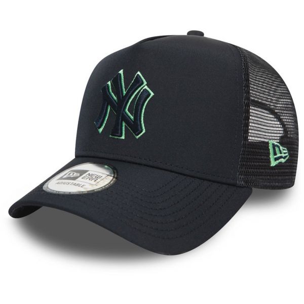 New Era Adjustable Trucker Cap - NYLON New York Yankees navy