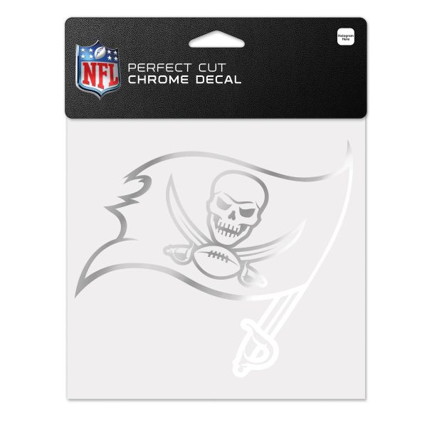 Wincraft Autocollant 15x15cm - CHROME Tampa Bay Buccaneers