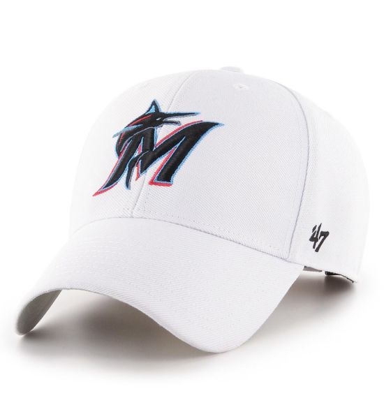 47 Brand Relaxed Fit Cap - MVP Miami Marlins blanc