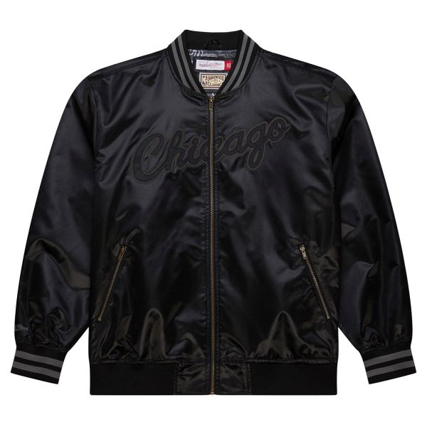 M&N Satin Bomber Jacke - STATESIDE Chicago Bulls schwarz