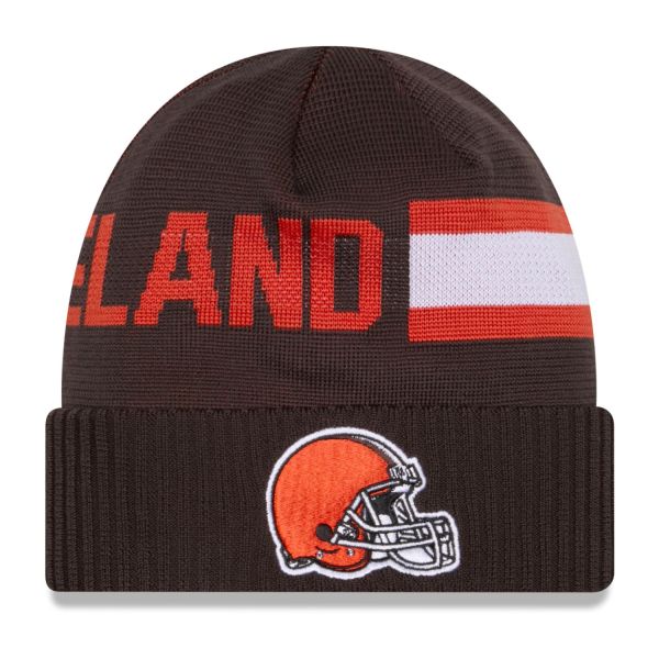 New Era NFL SIDELINE Tech Knit Bonnet - Cleveland Browns