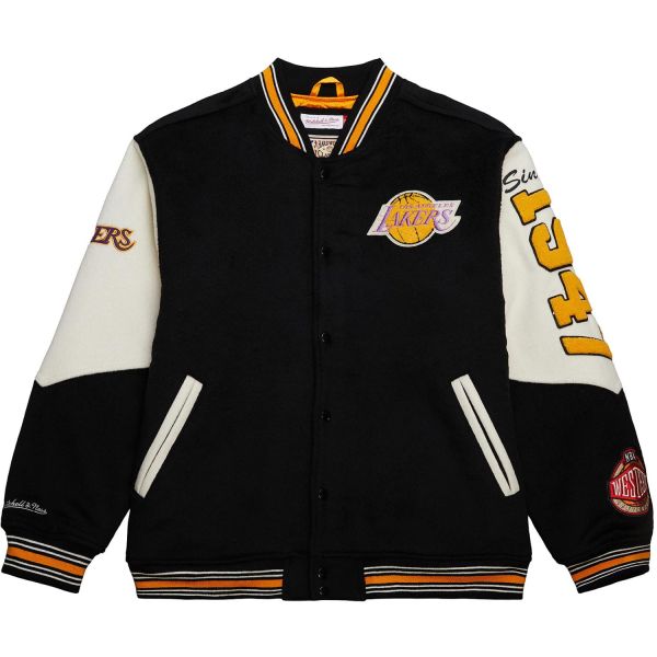 M&N Vintage Varsity Wool Jacke - NBA Los Angeles Lakers