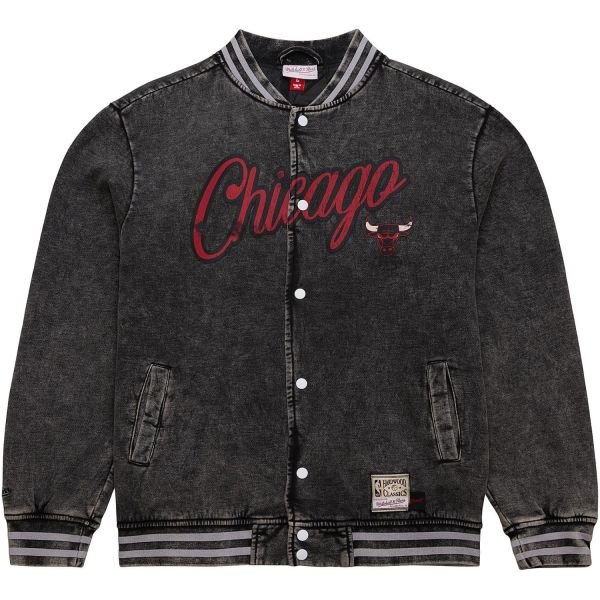 M&N Oversized Varsity College Veste - NBA Chicago Bulls