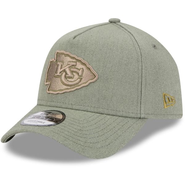 New Era A-Frame Trucker Leinen Cap - Kansas City Chiefs oliv