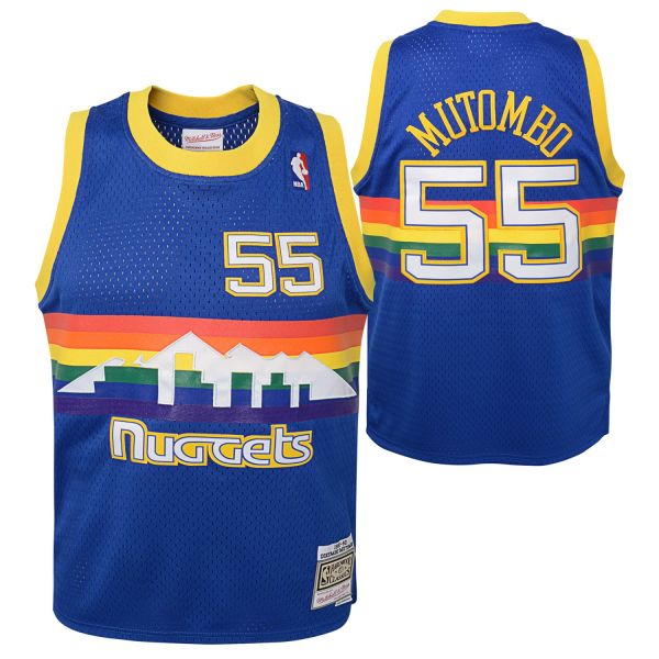 Swingman Kids Jersey Denver Nuggets 1991 Dikembe Mutombo