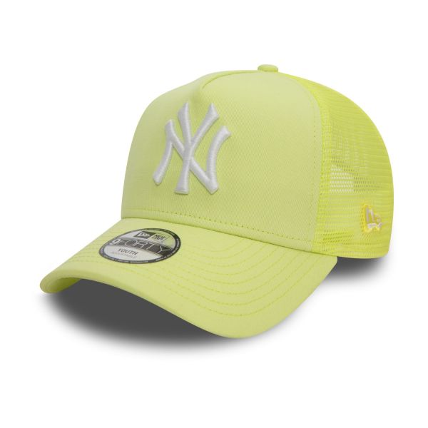 New Era Kids Trucker Cap - New York Yankees lime green