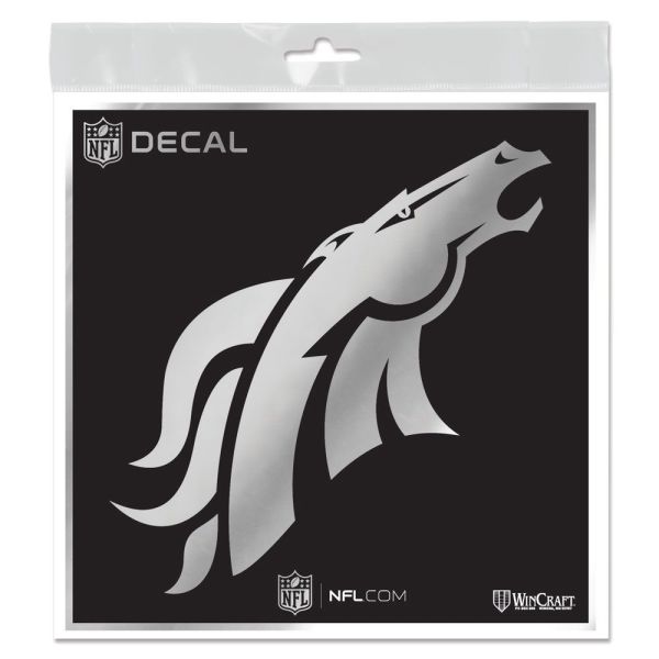 Wincraft Aufkleber 15x15cm NFL METALLIC Denver Broncos