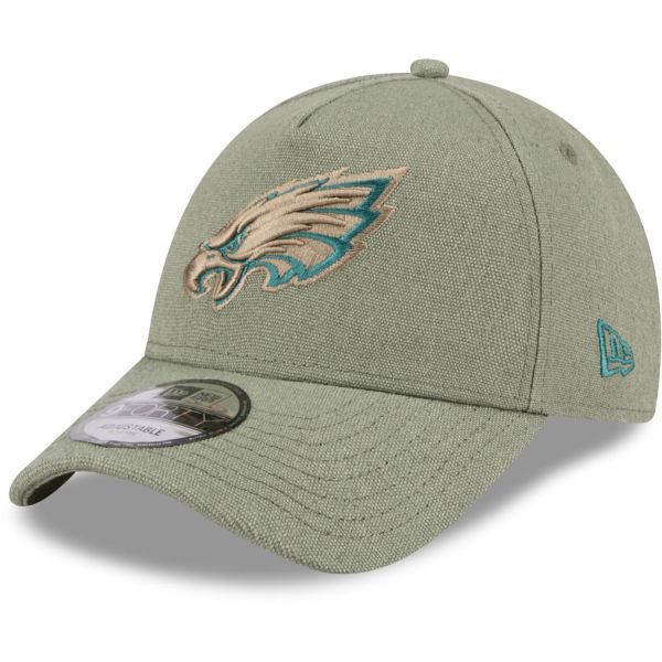 New Era A-Frame Trucker Leinen Cap Philadelphia Eagles oliv