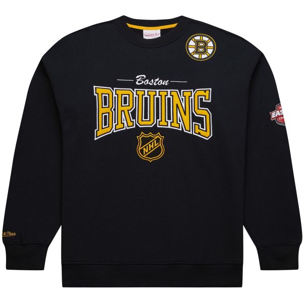 Mitchell & Ness Fleece BACKPRINT Pullover Boston Bruins