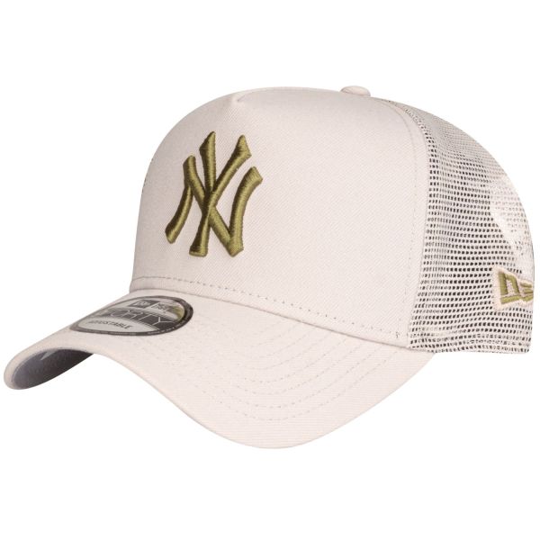 New Era A-Frame Mesh Trucker Cap - New York Yankees stone