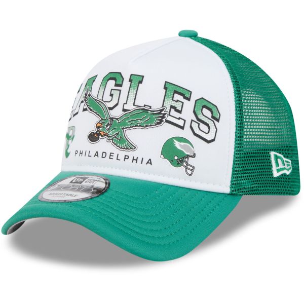 New Era A-Frame Mesh Trucker Cap - RETRO Philadelphia Eagles