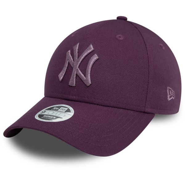 New Era 9Forty Damen Cap - METALLIC New York Yankees damson