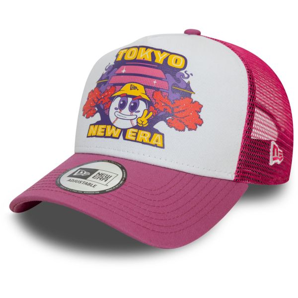 New Era A-Frame Mesh Trucker Cap - GRAPHIC PRINT violett