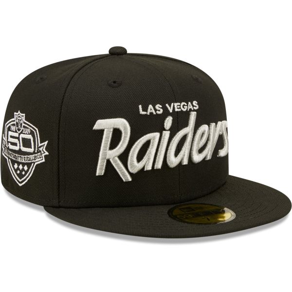 New Era 59Fifty Fitted Cap - Las Vegas Raiders Script 50