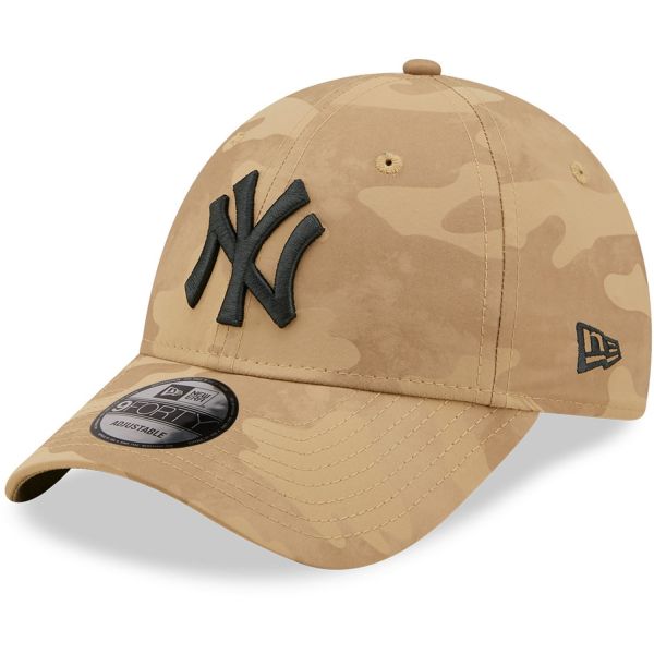 New Era 9Forty Strapback Cap - New York Yankee wheat camo