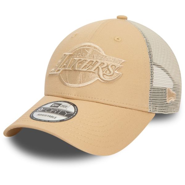 New Era 9Forty Mesh Trucker Cap - NBA Los Angeles Lakers oat