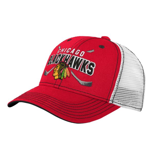 Outerstuff Kids Trucker Cap - LOCK UP Chicago Blackhawks