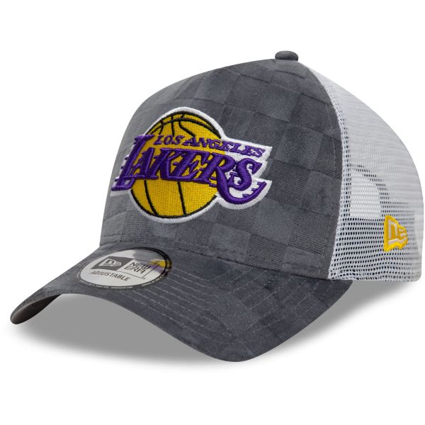 New Era A-Frame Trucker Cap - CHECK Los Angeles Lakers