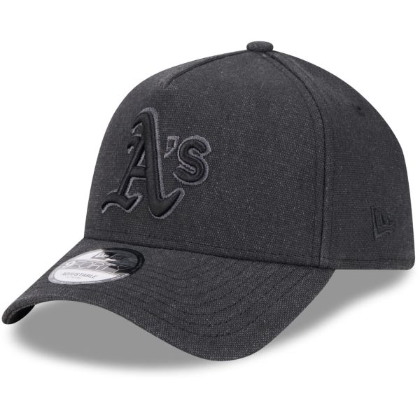 New Era A-Frame Trucker Leinen Cap Oakland Athletics schwarz