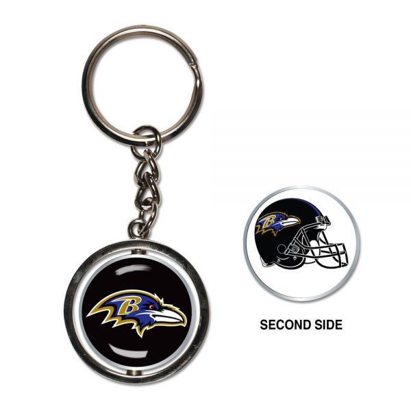 Wincraft SPINNER Key Ring Chain - NFL Baltimore Ravens