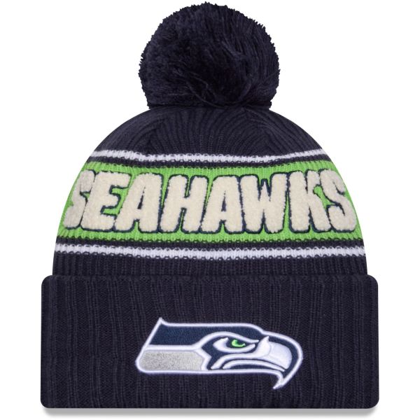 New Era NFL SIDELINE Winter Mütze Seattle Seahawks navy