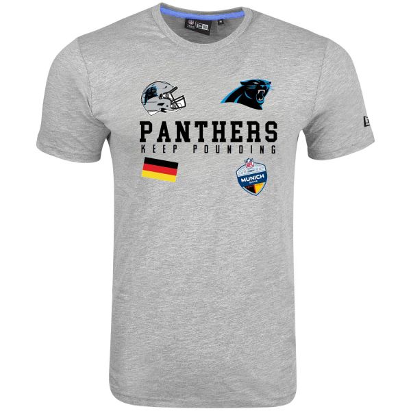 New Era Shirt - NFL MUNICH Carolina Panthers grau