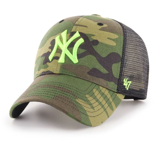 47 Brand Trucker Cap - BRANSON NY Yankees wood camo