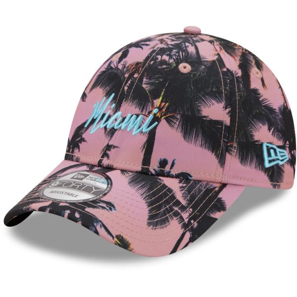 New Era 9Forty Clip-Back Cap - TROPICAL Miami pink