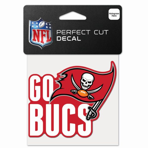 NFL Perfect Cut 10x10cm Autocollant Tampa Bay Buccaneers SLG