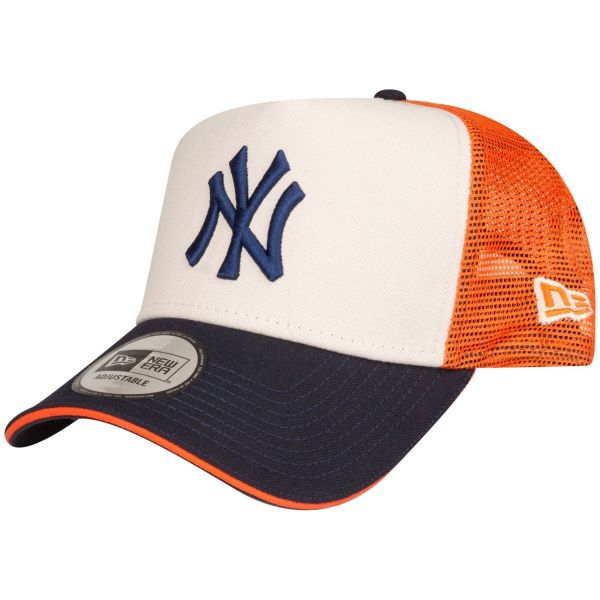 New Era A-Frame Trucker Cap - New York Yankees beige navy