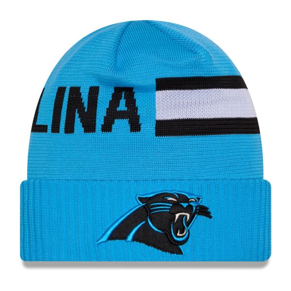 New Era NFL SIDELINE Tech Knit Beanie - Carolina Panthers