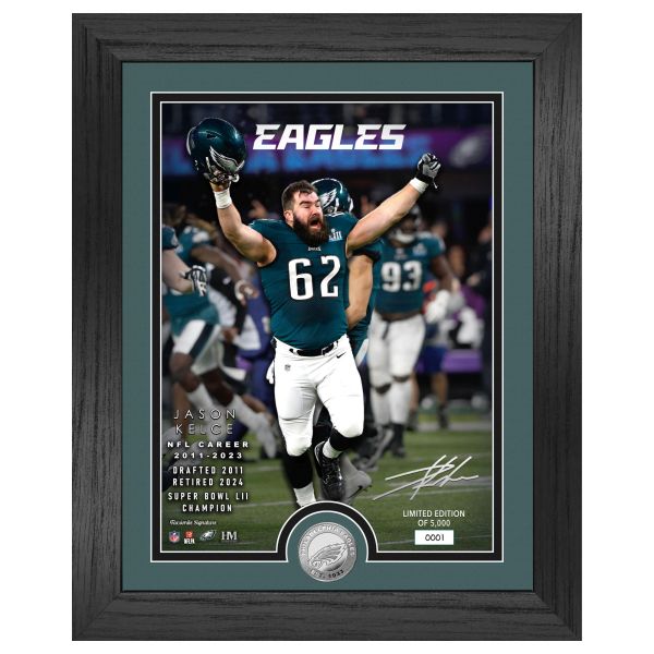 Jason Kelce RETIREMENT Philadelphia Eagles Coin Bild