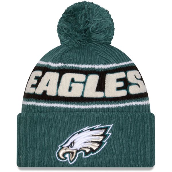 New Era NFL SIDELINE Bonnet Beanie Philadelphia Eagles vert