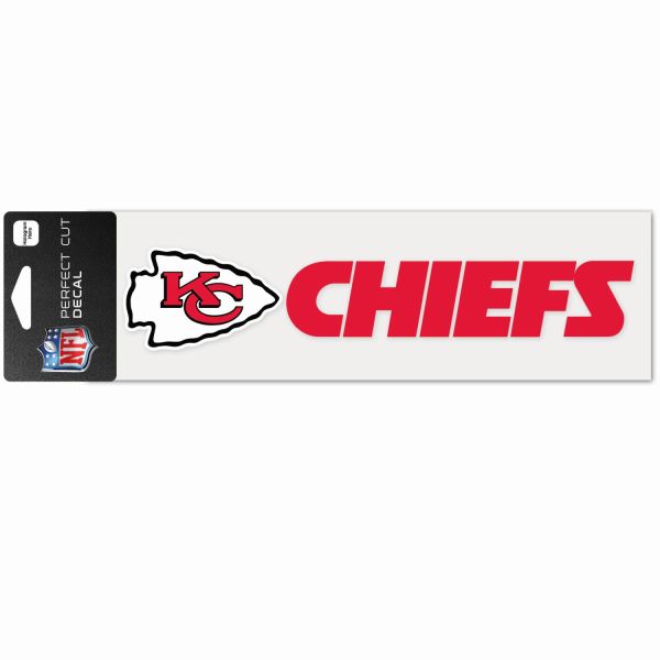 NFL Perfect Cut Aufkleber 8x25cm Kansas City Chiefs