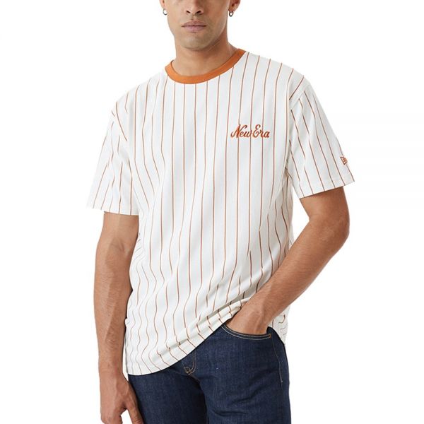 New Era Oversized Shirt - PINSTRIPE off white