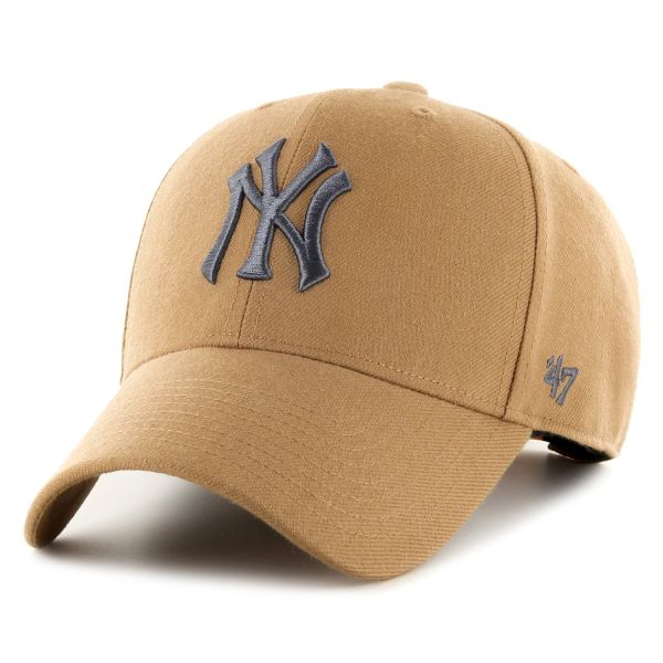 47 Brand Snapback Cap - MLB New York Yankees camel beige