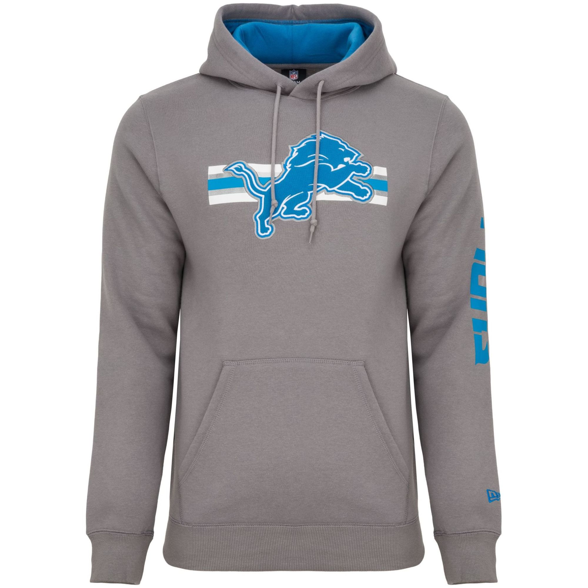 New Era Fleece Hoody - NFL SIDELINE Detroit Lions grey, Hoodies, Apparel