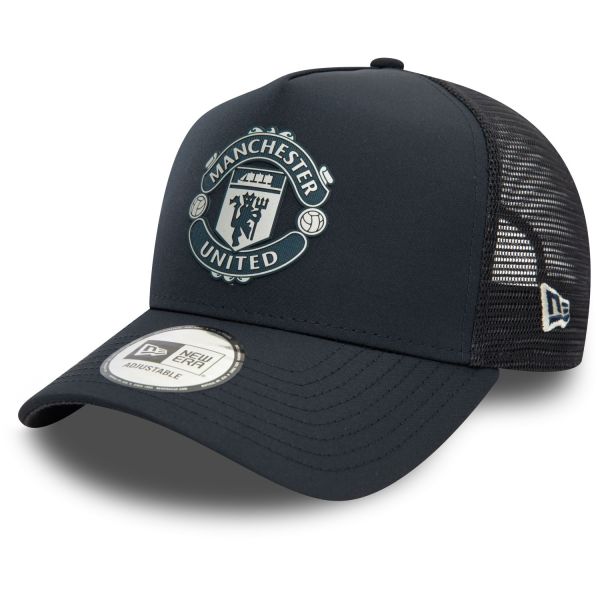 New Era A-Frame Trucker Cap - RUBBER Manchester United navy