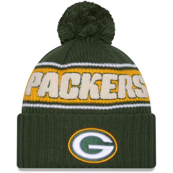 New Era NFL SIDELINE Bonnet Beanie - Green Bay Packers vert