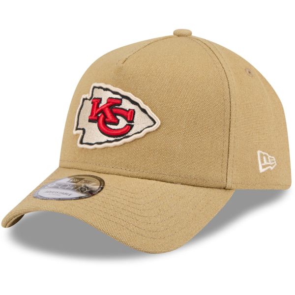 New Era A-Frame Trucker Leinen Cap Kansas City Chiefs beige