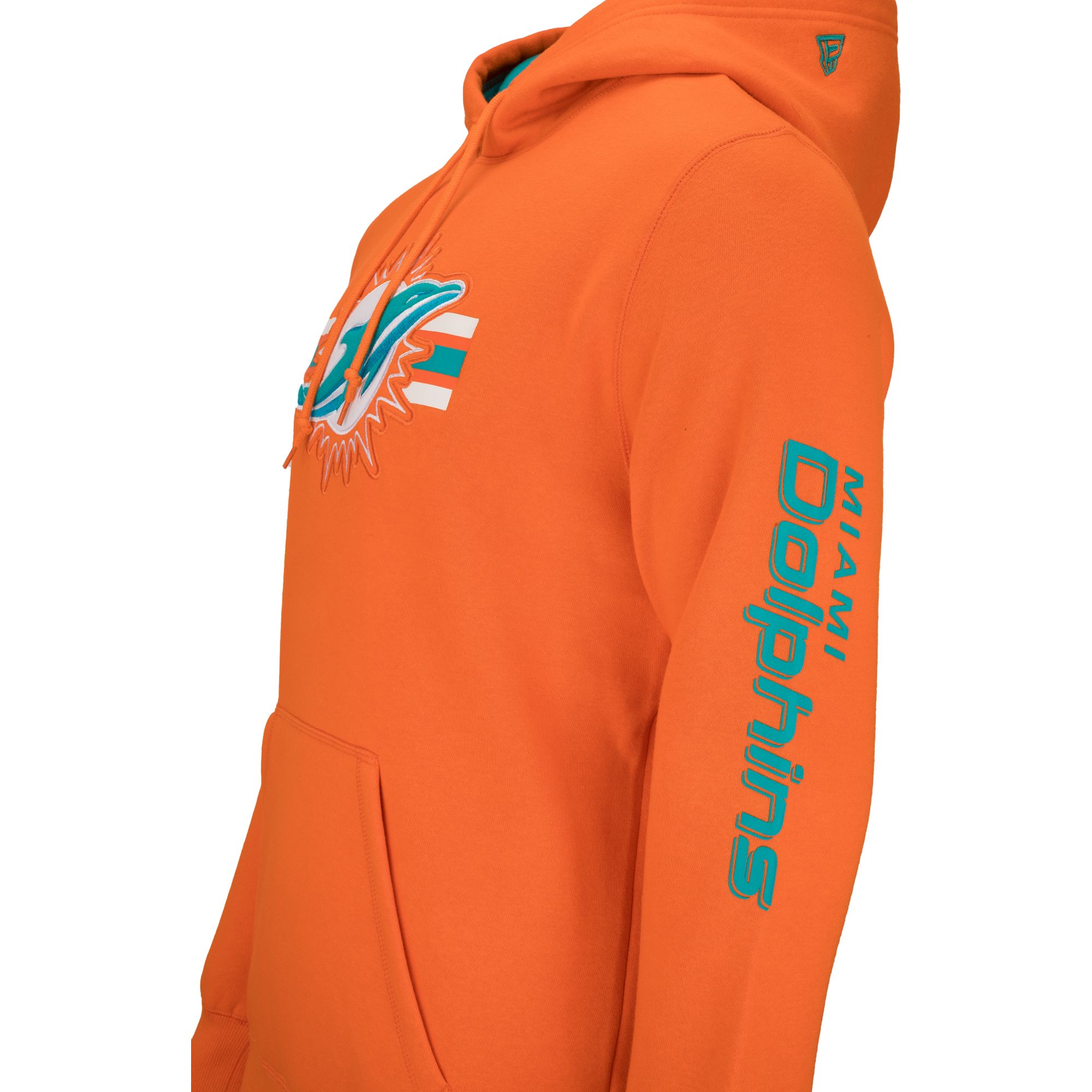 New Era Fleece Hoody - NFL SIDELINE Miami Dolphins orange, Hoodies, Apparel