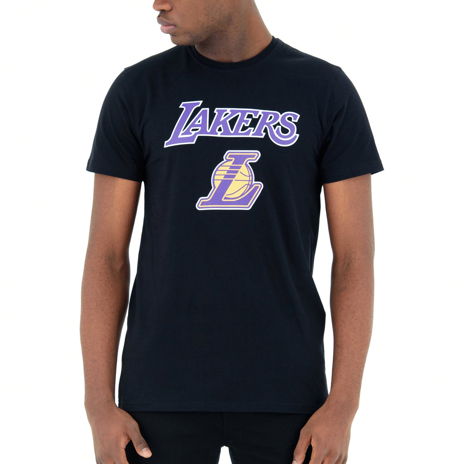 New Era Basic Shirt - NBA Los Angeles Lakers schwarz ...