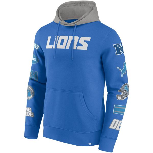 Detroit Lions NFL Sleeve Prints Hoody sky