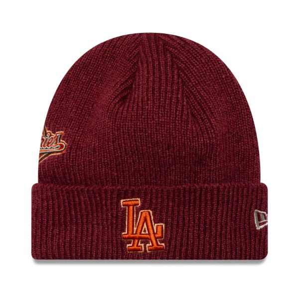 New Era Knit Beanie WORLD SERIES Los Angeles Dodgers rust