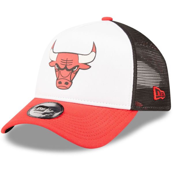 New Era A-Frame Trucker Cap - NBA Chicago Bulls weiß