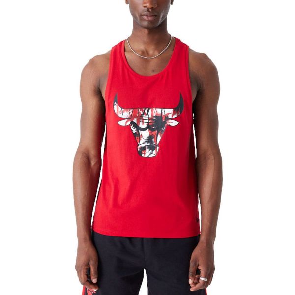 New Era Tank Top - TREE INFILL Chicago Bulls rot